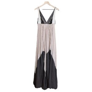 BCBGMaxAzria Runway Empire Waist Grecian Maxi Dress. Tan Brown Size S #1183
